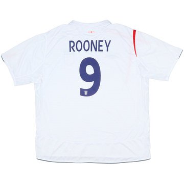 Maillot domicile Angleterre 2005-07 Rooney #9 - 8/10 (3XL)