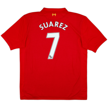 2012-13 Liverpool Maillot Domicile Suarez #7 - 5/10 - (XL)