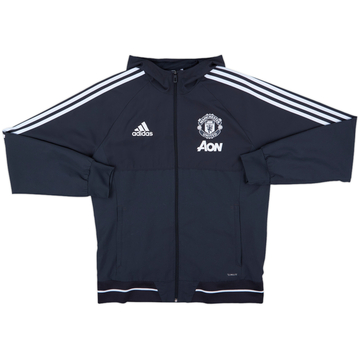 2018-19 Manchester United adidas Veste de pluie à capuche - 8/10 - (S)