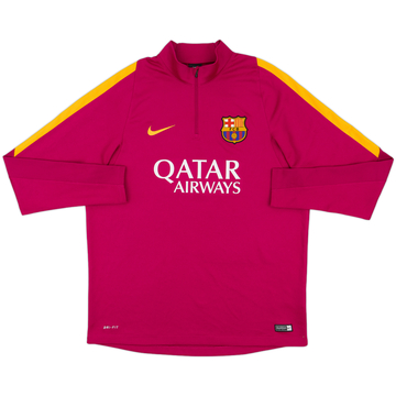 2016-17 Barcelona Nike Haut d'entraînement 1/4 zip - 8/10 - (XL)