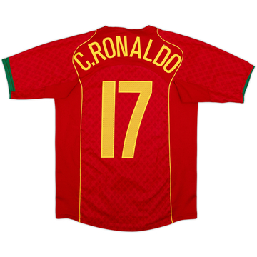 2004-06 Portugal Maillot Domicile C.Ronaldo #17 - 8/10 - (L.Boys)