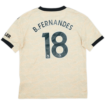 2019-20 Manchester United Maillot extérieur B.Fernandes #18 - 7/10 - (M.Boys)