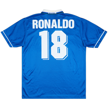 1994-97 Brazil Maillot extérieur Ronaldo #18 - 8/10 - (L)
