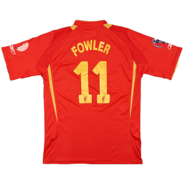 2005-06 Liverpool CL Maillot Domicile Fowler #11 - 4/10 - (XL)