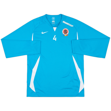 Maillot d'entraînement manches longues Nike version joueur Sparta Prague 2007-08 #4 - 7/10 - (M)
