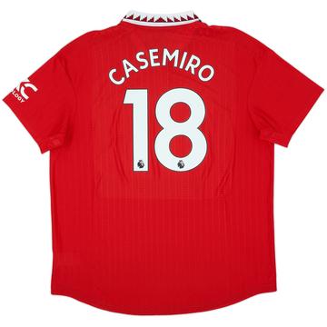 2022-23 Manchester United Maillot Domicile Authentique Casemiro #18 - 8/10 - (XXL)