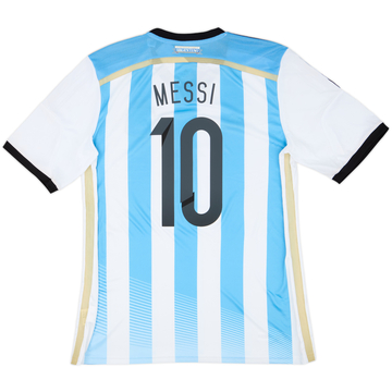 2013-15 Argentina Maillot Domicile Messi #10 (L)