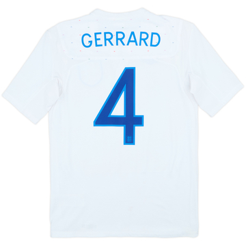 2010-11 England Maillot domicile Gerrard #4 - 8/10 - (S)