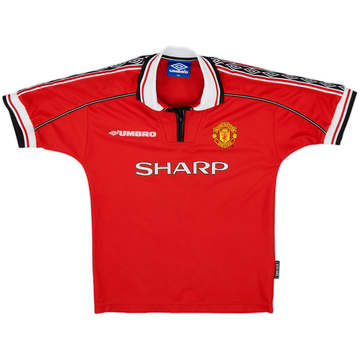 1998-00 Manchester United Maillot Domicile - 8/10 - (Garçons M)