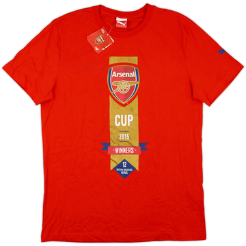 T-shirt graphique Puma Arsenal Vainqueurs de Coupe 2015-16 (L)