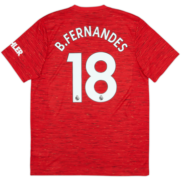2020-21 Manchester United Maillot Domicile B.Fernandes #18 (L)