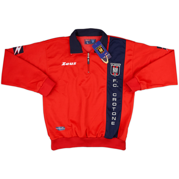 2006-07 Crotone Zeus 1/4 Zip Haut d'entraînement (L)