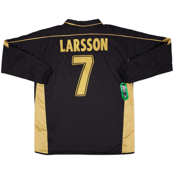 2003-04 Celtic Maillot extérieur manches longues Larsson #7 (XL)