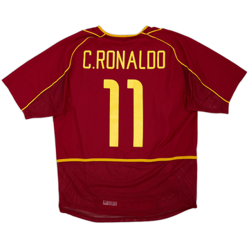 2002-04 Portugal Maillot domicile version joueur C.Ronaldo #11 - 8/10 - (L)