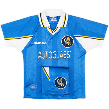 1997-99 Chelsea Maillot domicile et short - 8/10 - (S.Boys)