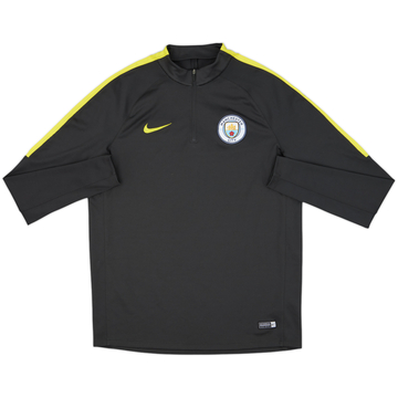 2016-17 Manchester City Nike 1/4 Zip Drill Top - 8/10 - (L)