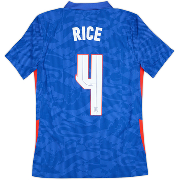 2020-21 England Maillot extérieur authentique Rice #4 - 8/10 - (S)