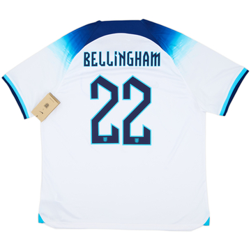 2022-23 England Maillot domicile Bellingham #22 (XL)