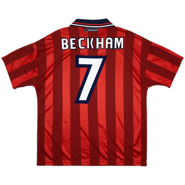 1997-99 England Maillot Extérieur Beckham #7 (L)
