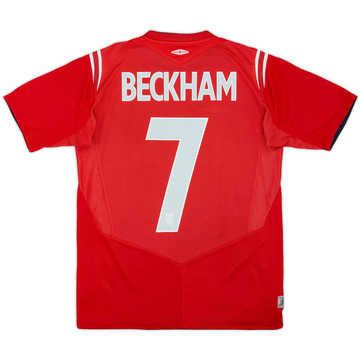 Maillot extérieur Angleterre 2004-06 Beckham #7 - 7/10 - (XL.Garçon)