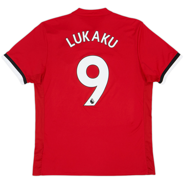 2017-18 Manchester United Maillot Domicile Lukaku #9 - 10/10 - (L)