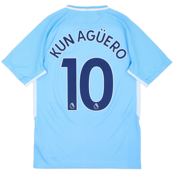 2017-18 Manchester City Maillot domicile Kun Aguero #10 - 6/10 - (S)