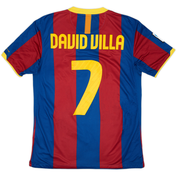 2010-11 Barcelona Maillot domicile David Villa #7 - 5/10 - (M)