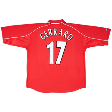 2000-02 Liverpool Maillot Domicile Gerrard #17 - 7/10 - (XXL)
