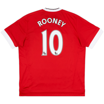 Maillot domicile Manchester United 2015-16 Rooney #10 - 6/10 - (XL)
