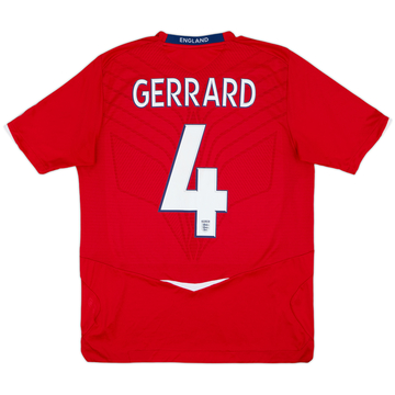 2008-10 England Maillot extérieur Gerrard #4 - 5/10 - (L)