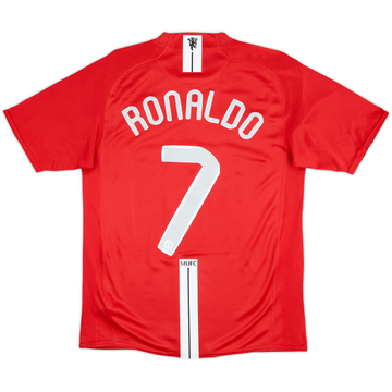 2007-09 Manchester United Maillot domicile Ronaldo #7 - 8/10 - (S)