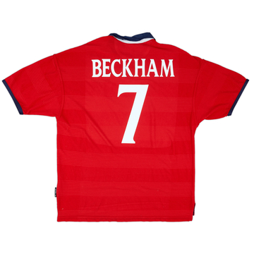 1999-01 Maillot extérieur Angleterre Beckham #7 - 5/10 - (XL)