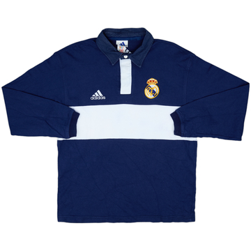 2000-01 Real Madrid adidas Polo manches longues - 8/10 - (M)