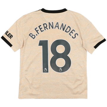 2019-20 Manchester United Maillot extérieur B.Fernandes #18 - 10/10 - (L.Boys)
