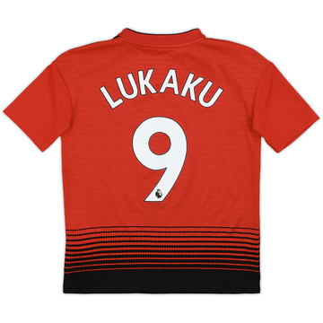 2018-19 Manchester United Maillot domicile Lukaku #9 - 8/10 - (S.Boys)