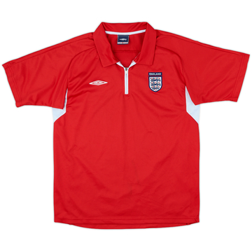 2004-05 England Umbro Polo 1/4 zip - 8/10 - (M)