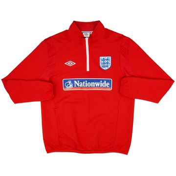 2009-10 England Umbro Haut d'entraînement 1/4 zip - 8/10 - (L)