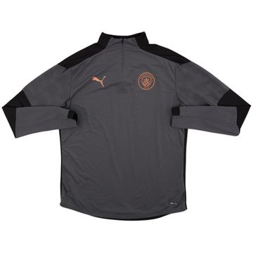 2019-20 Manchester City Puma Haut d'entraînement 1/4 de zip - 8/10 - (L)