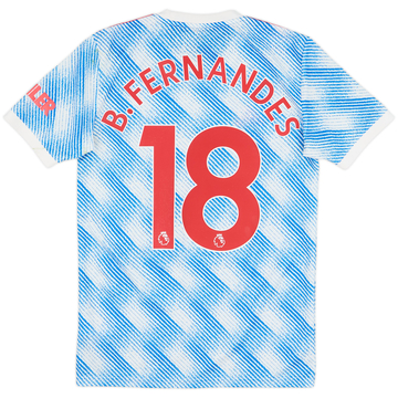 Maillot extérieur Manchester United 2021-22 B.Fernandes #18 - 7/10 - (XS)