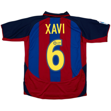 2003-04 Barcelona Maillot domicile Xavi #6 - 9/10 - (15-16 ans)