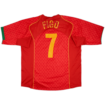 2004-06 Portugal Maillot Domicile Figo #7 - 5/10 - (XXL)
