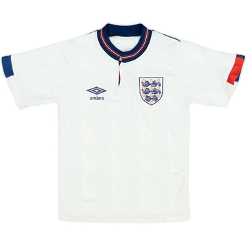 1987-90 Maillot domicile Angleterre - 6/10 - Garçons M