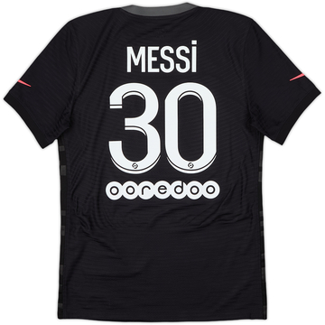 2021-22 Paris Saint-Germain Maillot Third Authentique Messi #30 - 8/10 - (S)
