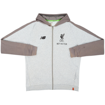 2018-19 Liverpool New Balance Veste de survêtement à capuche - 8/10 - (L)