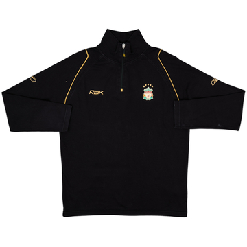 2003-04 Liverpool Reebok Haut d'entraînement quart de zip - 9/10 - (S)
