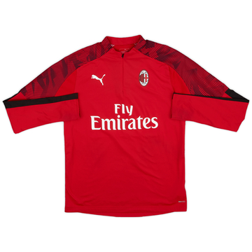 2019-20 AC Milan Puma Haut d'entraînement 1/4 zip - 9/10 - (XL.Boys)