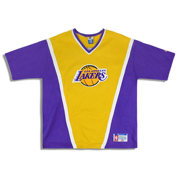 1990s Authentique LA Lakers Champion Maillot d'échauffement XL