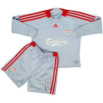 2008-09 Liverpool Extérieur Maillot Manches Longues et Short Torres #9 - 6/10 - (S Garçons)