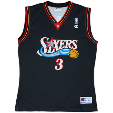 2000-06 Philadelphia 76ers Iverson #3 Champion Maillot extérieur - 7/10 - (XL)
