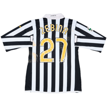 2006-07 Juventus Maillot Domicile ML Maillot de Match Zebina #27